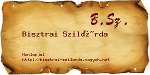 Bisztrai Szilárda névjegykártya